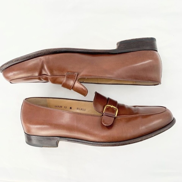 Bruno Magli Mens Shoes Wilkes Loafer Brown Italian Leather Buckle Sz 12 W main image 7